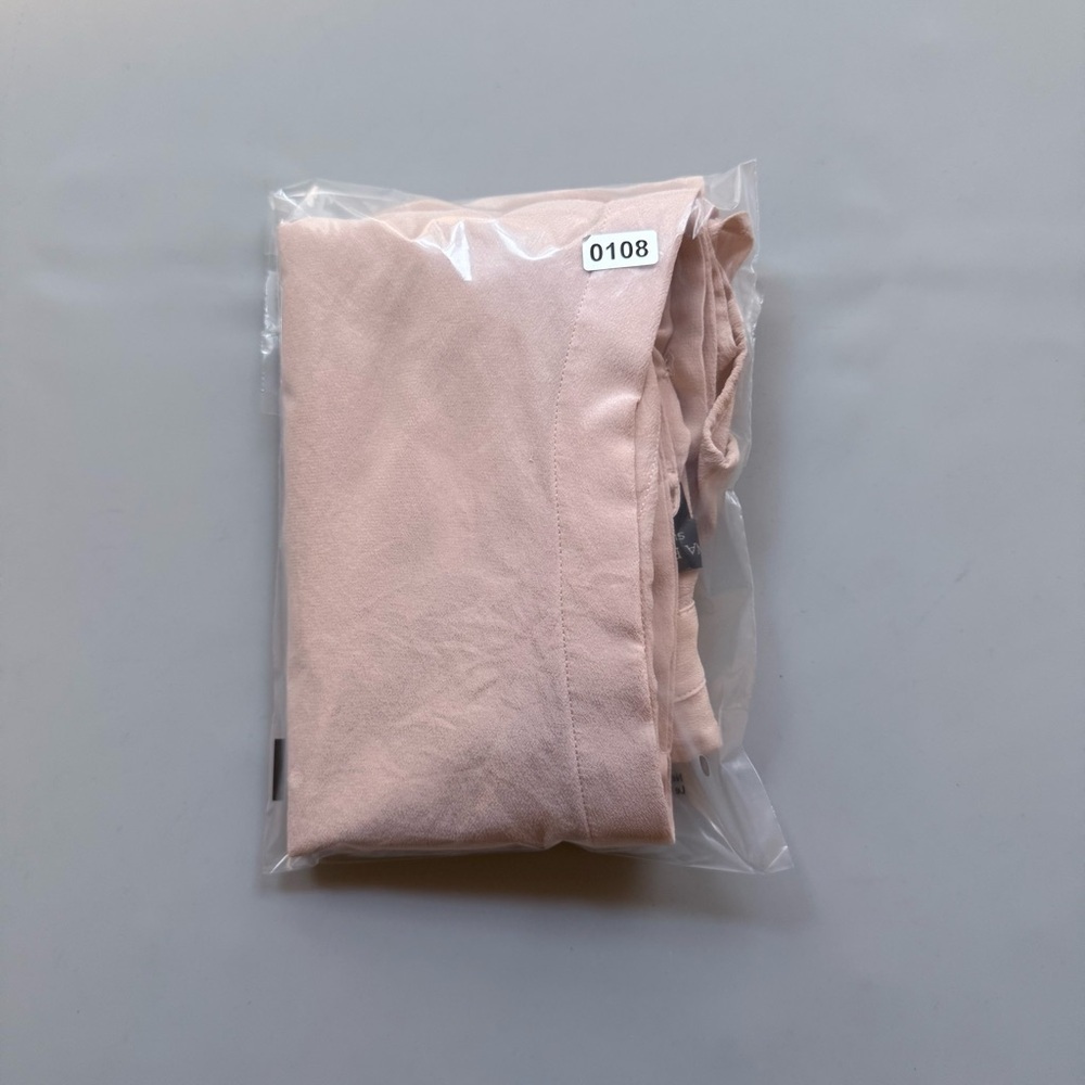 Banana Republic Silk Pocket Blouse Cap Sleeve Pink Pearl XS - Picture 7 of 7